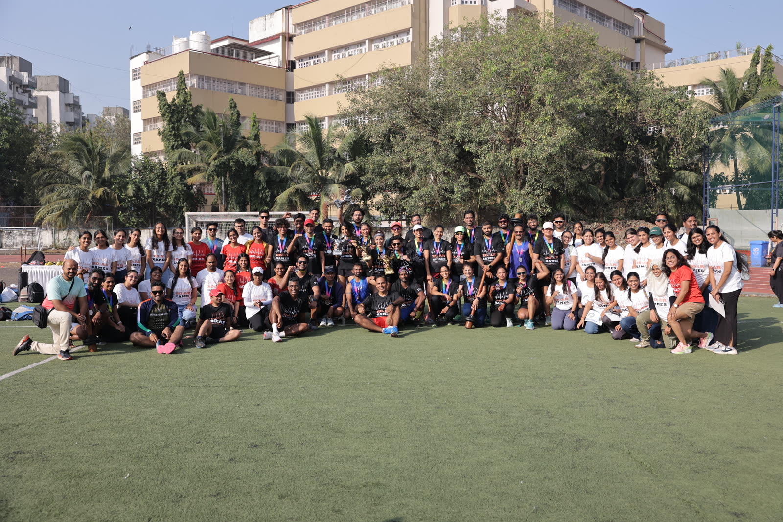 Another R.O.A.R Games community group photo on the field